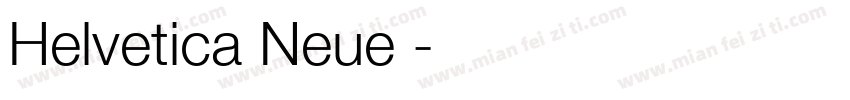 Helvetica Neue 粗體緊縮字体转换